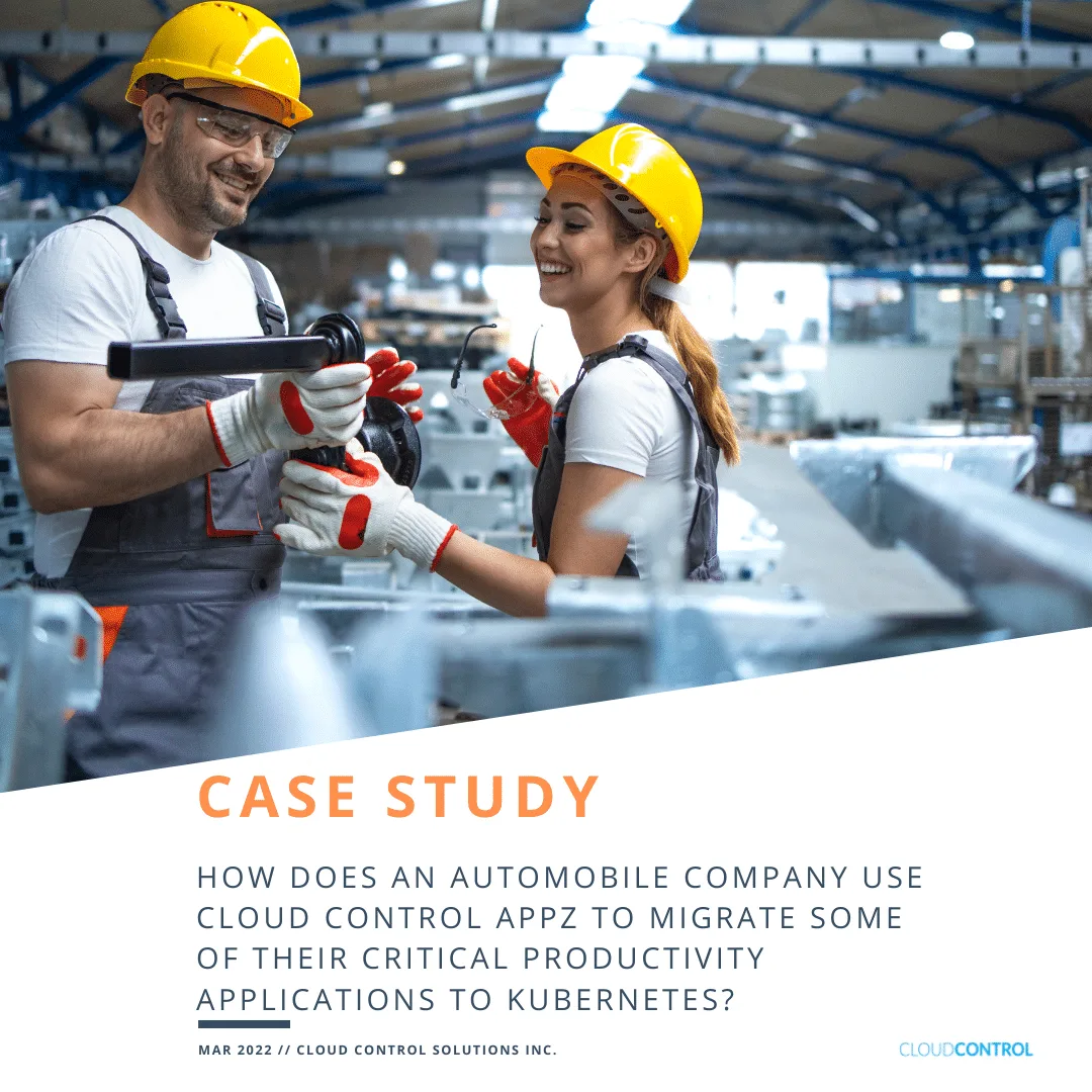 CloudControl Solutions’ AppZ for Automobile Company